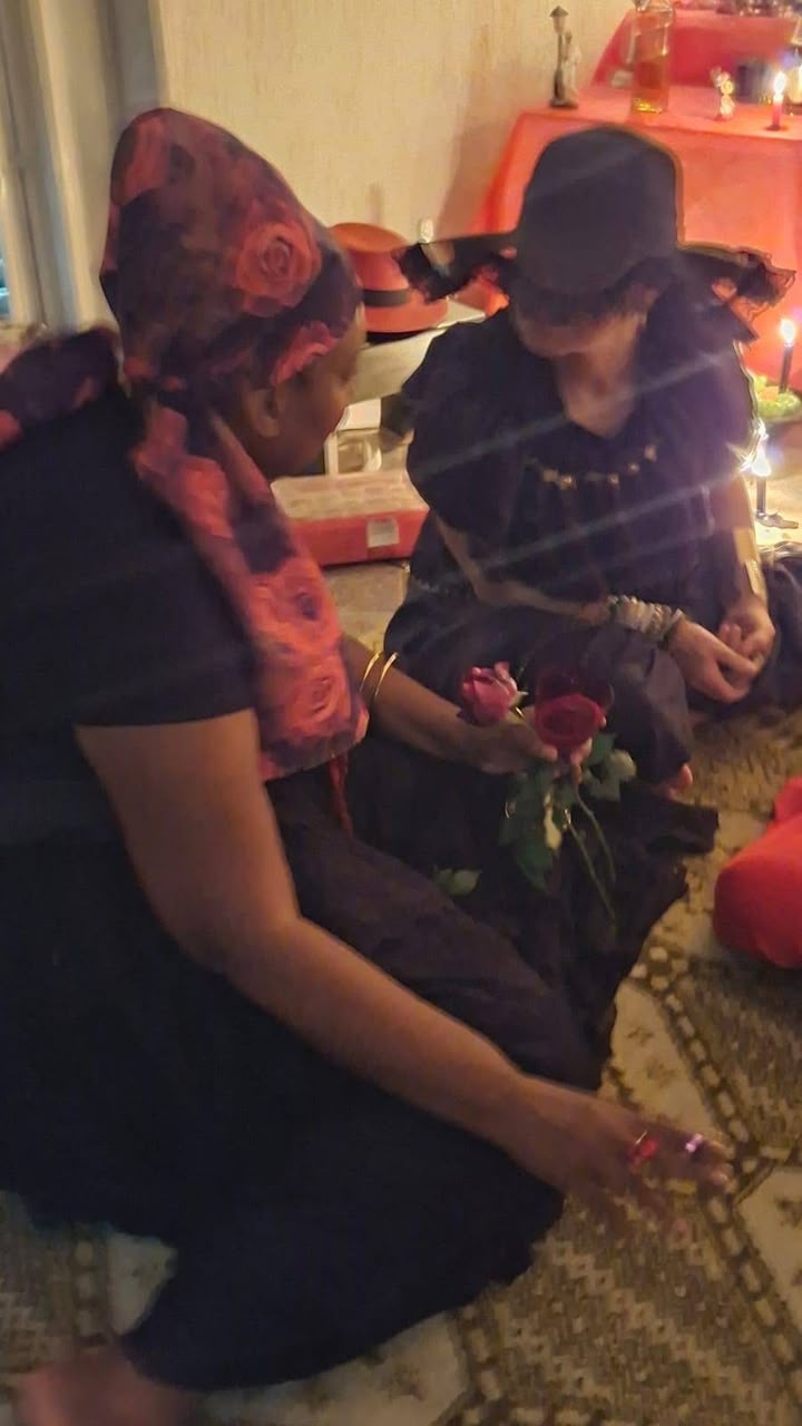 Registro de ritual espiritual acompanhado presencialmente